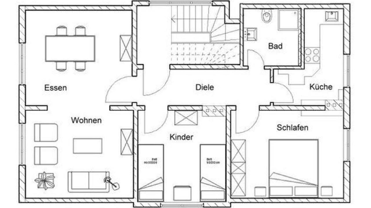 Pematra Ferienwohnung Faehrblick Lübeck Eksteriør billede